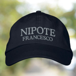 Nipote (Neffe oder Enkel) personalisiert Bestickte Baseballkappe