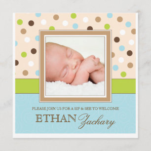 Nippen Sie und sehen Sie an Einladung