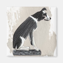 Nipper, der RCA-Hund Seitenansicht