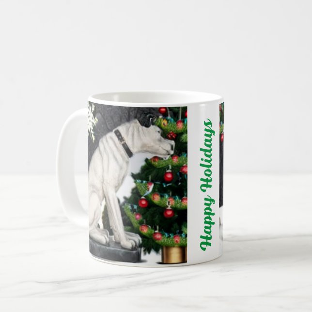Nipper, La Mug de Noël du chien de la RCA (Devant gauche)