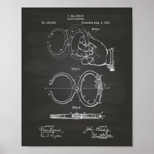Nippers de police 1891 Art de brevet - tableau de