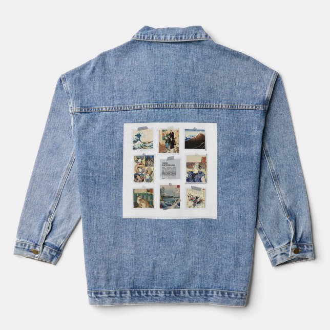  NIPPON Japanese Ukiyo-e  Jeansjacke (Rückseite)