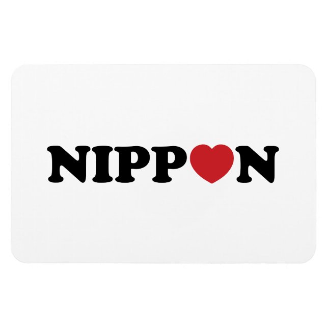 Nippon Liebe Heart Magnet (Horizontal)