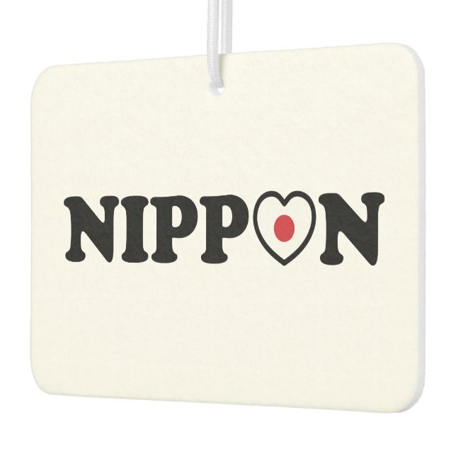 Nippon Liebe Herzenflagge Autolufterfrischer (Links)
