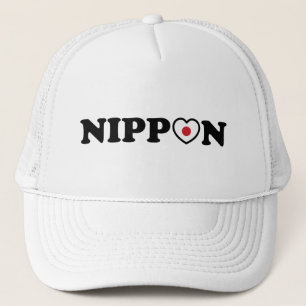 Nippon Liebe Herzenflagge Truckerkappe