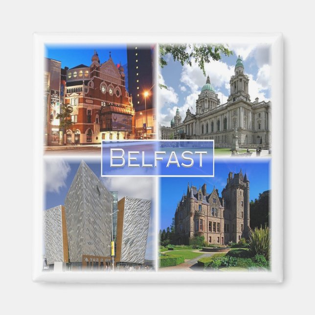 NIR003 BELFAST, Irlande du Nord, Fridge Magnet (Devant)