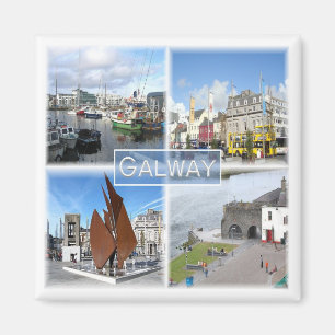 NIR004 GALWAY, Nordirland, Kühlschrankmagnet