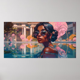 Niravi Schwimmen im Paradies Poster