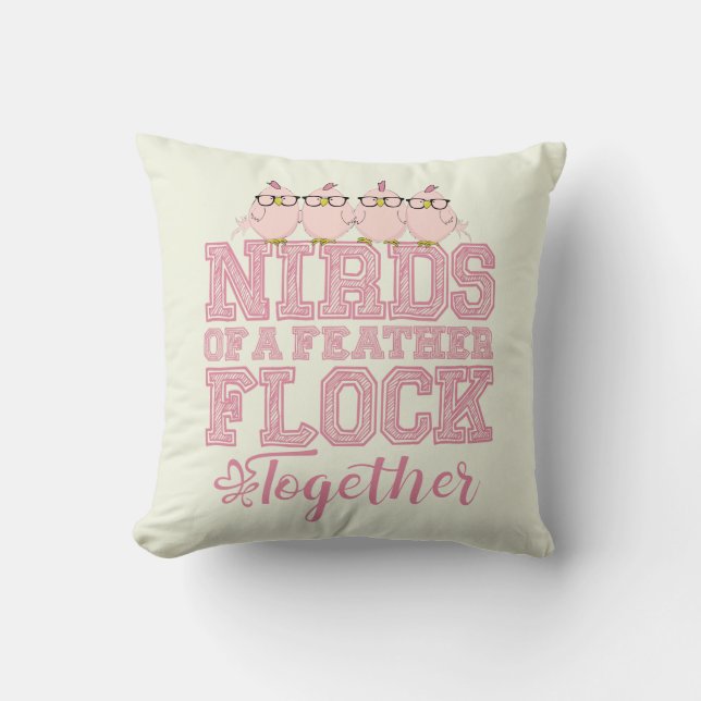 Nirds einer Feder Kissen (Vorderseite)