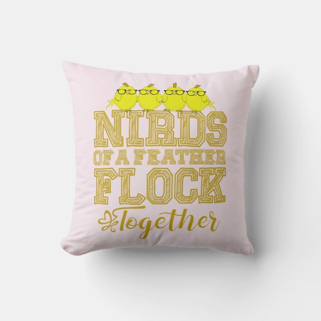 Nirds einer Feder Kissen (Vorderseite)