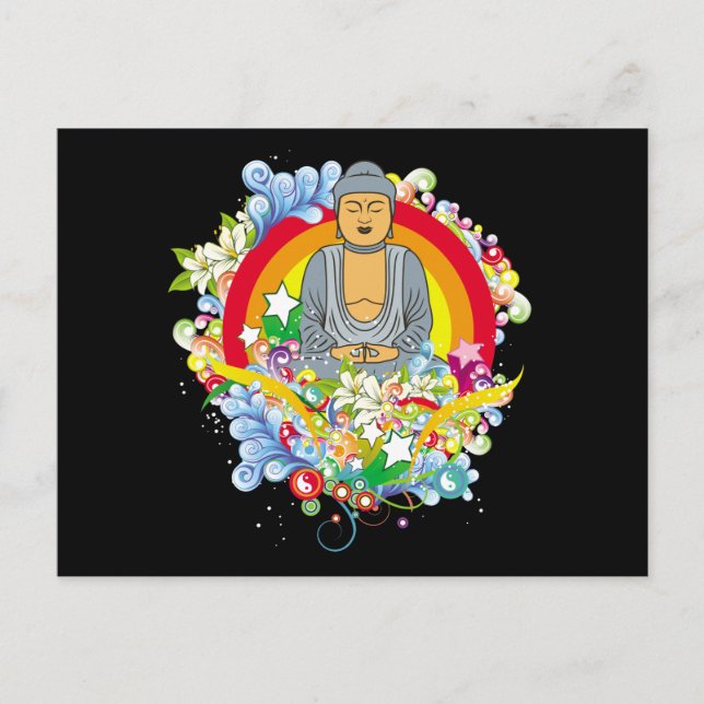 Nirvana Buddha Postkarte (Vorderseite)