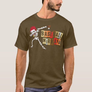 nirvana Dabbing Baseball skeleton T-Shirt