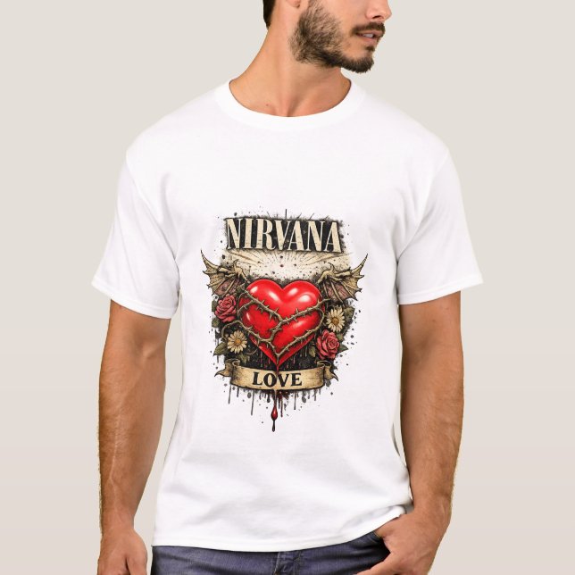 Nirvana Heart Shaped Box Shirt Design  (Vorderseite)
