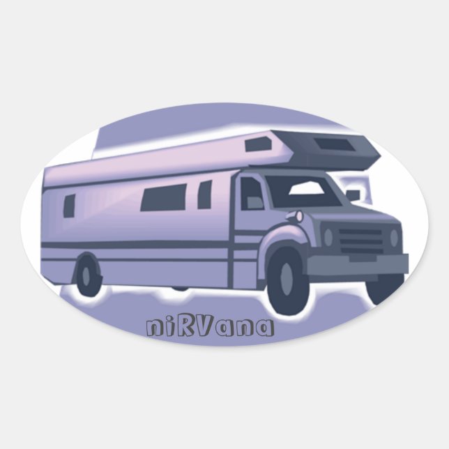 niRVana Klasse C Motorhome-Aufkleber Ovaler Aufkleber (Vorderseite)
