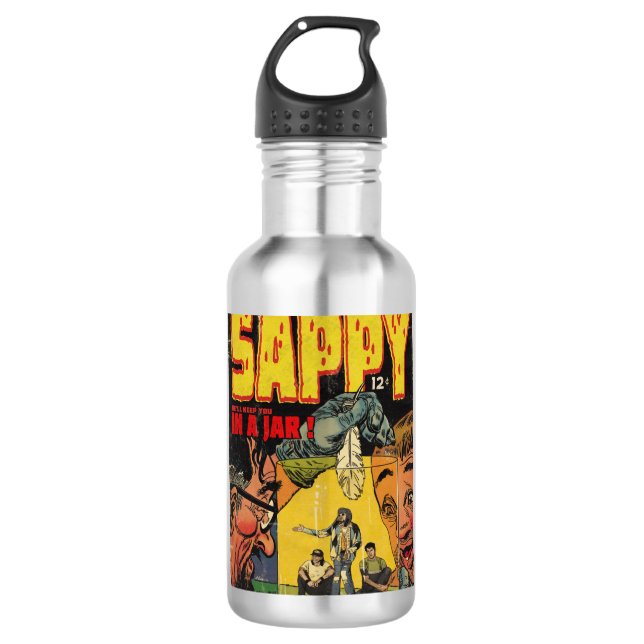 Nirvana - Sappy Comic Book Parody Classic Edelstahlflasche (Vorderseite)