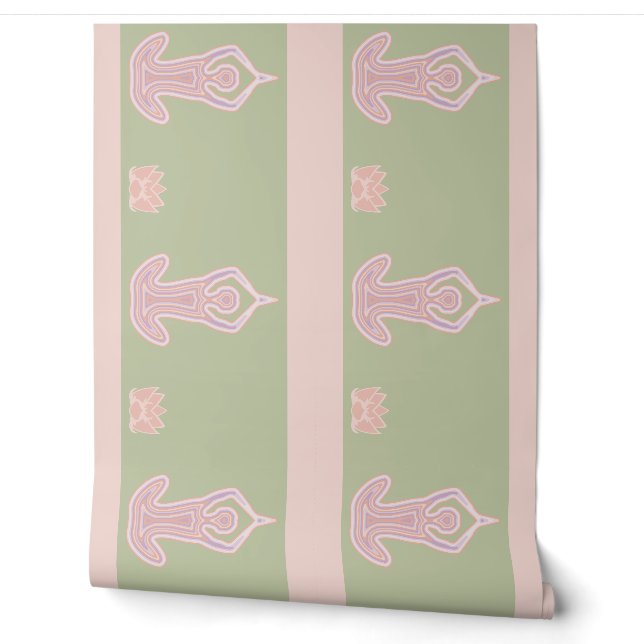Nirvana Wallpaper Border Sage Green ER Tapete (Abrollen)