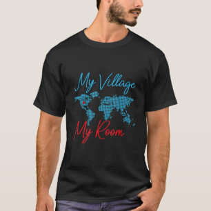 Nirvana World Map Village America T-Shirt