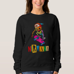 Nirvanas Skateboard Skelton Sweatshirt