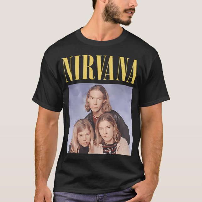 Nirvanson Lustige Falsche Parodie Meme T-Shirt (Vorderseite)