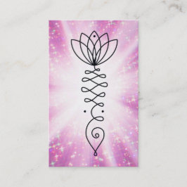 *~* Nirwana-Herz-Lotos-Glitzer Rays Reiki Yoga Visitenkarte