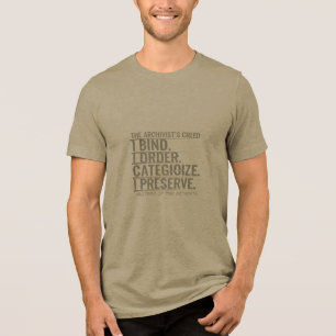Nischen-Sammler-T-Shirt Das Glaubensbekenntnis des Tri-Blend Shirt