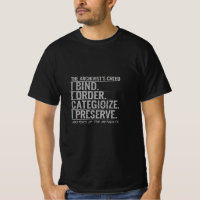 Nischen-Sammler-T-Shirt The Archivist's Creed