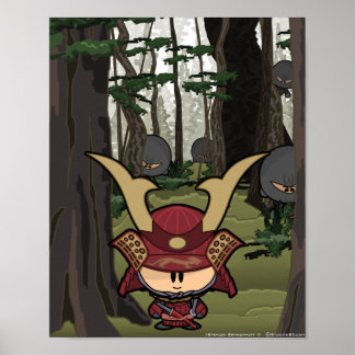 Nischen Sie sich auf den Samurai Poster