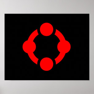 Nischen-Stolzflagge (Schwarz) Poster