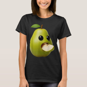 Nischenfrüchte Lustige Birne Meme Brainrot Surreal T-Shirt