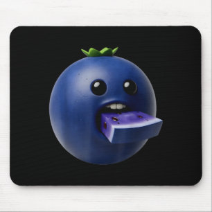Nischenfrüchte Lustige Blaubeer Meme Brainrot Surr Mousepad