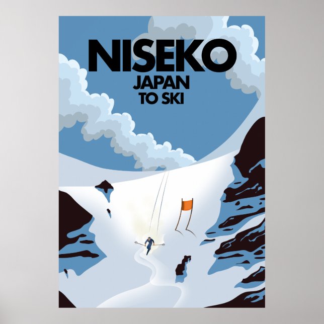 Niseko Japan Ski Print Poster (Vorne)
