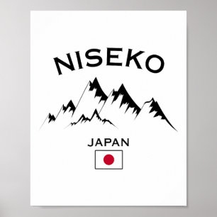 Niseko Japan Ski Resort Hokkaido Japanischer Berg Poster