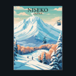 Niseko, Japan: Skireisen Vintag Postkarte<br><div class="desc">Mit dieser Vintagen Postkarte mit ihrem weltklasse Skigebiet treffen Sie auf die pulsierenden Pisten von Niseko, Japan. Niseko ist bekannt für seinen tiefen Schnee, die schöne Aussicht auf die Berge und die pulsierende Après-Ski-Kultur. Das Hotel ist ein Traumziel für Wintersportler. Diese Postkarte im Retro-Stil erweckt den Zauber des Skifahrens in...</div>