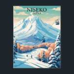 Niseko, Japan: Skireisen Vintag Postkarte<br><div class="desc">Mit dieser Vintagen Postkarte mit ihrem weltklasse Skigebiet treffen Sie auf die pulsierenden Pisten von Niseko, Japan. Niseko ist bekannt für seinen tiefen Schnee, die schöne Aussicht auf die Berge und die pulsierende Après-Ski-Kultur. Das Hotel ist ein Traumziel für Wintersportler. Diese Postkarte im Retro-Stil erweckt den Zauber des Skifahrens in...</div>