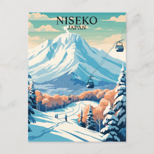 Niseko, Japan: Skireisen Vintag Postkarte