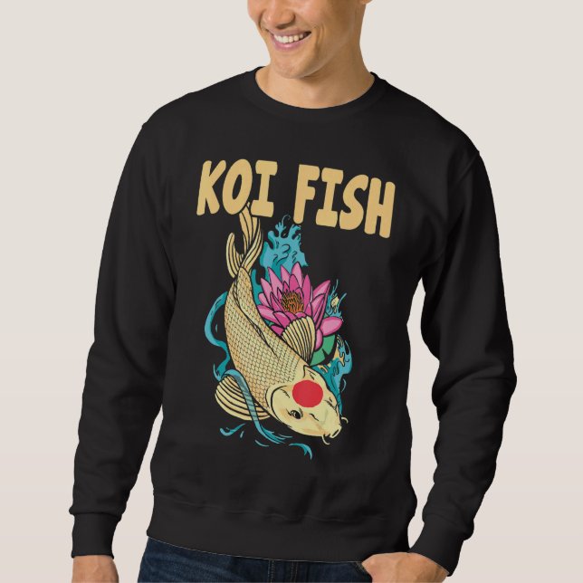Nishikigoi Japanisch Traditioneller Koi Fisch Koi  Sweatshirt (Vorderseite)