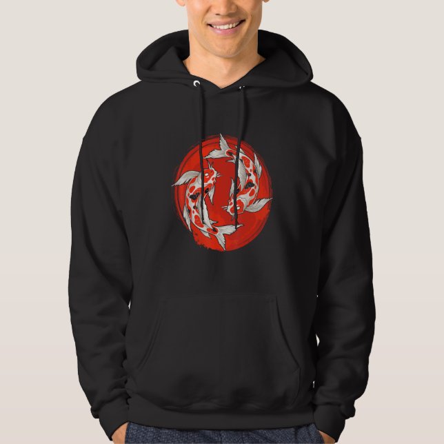 Nishikigoi Koi Asian Carp Pond Fish Japanese Koi F Hoodie (Vorderseite)