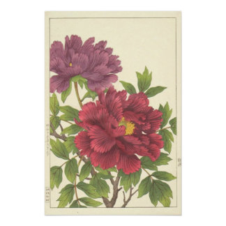 Nishimura Hodo Pfingstrose Japanische Blumen Druck