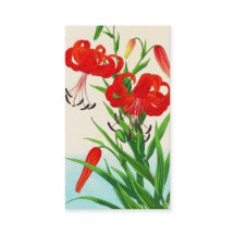 Nishimura Hodo Tiger-Lilienschienbein hanga Blumen