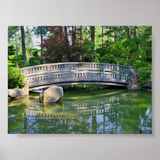 Nishinomiya Japanischer Garten im Manito Park Poster