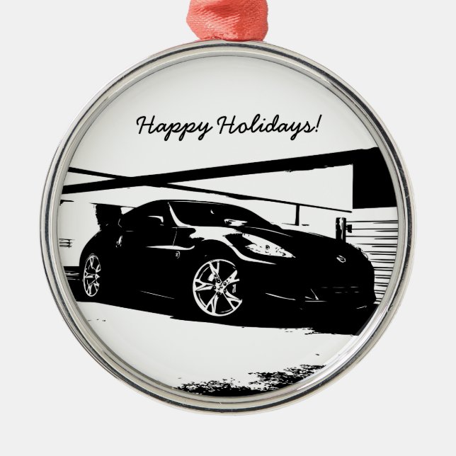 Nissan 370Z Silbernes Ornament (Vorne)
