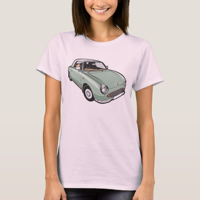 Nissan Figaro Emerald Green T-Shirt (Vorderseite)