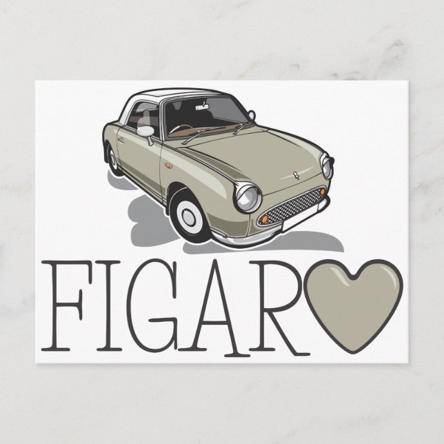 Nissan Figaro Topaz Postkarte (Vorderseite)