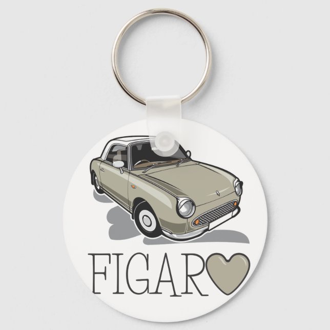 Nissan Figaro Topaz Schlüsselanhänger (Vorderseite)