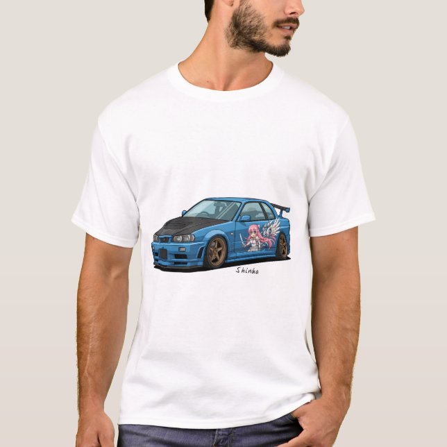 Nissan GT-R34 T-Shirt (Vorderseite)