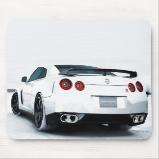 Nissan GT-R-Weiß Mousepad