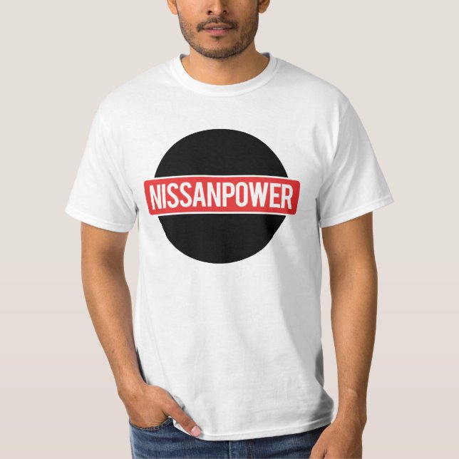 Nissan-Power-Logo-Weiß-T-Shirt T-Shirt (Vorderseite)
