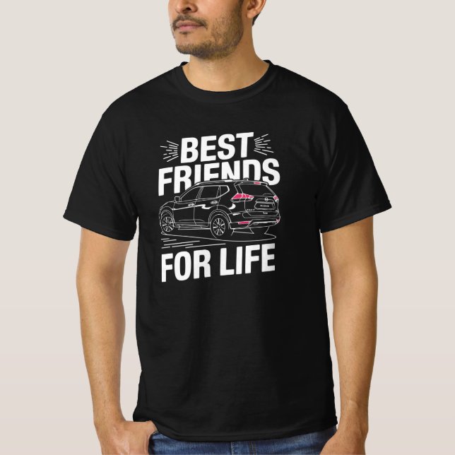 Nissan Rogue: Die besten Freunde des Lebens T-Shirt (Vorderseite)