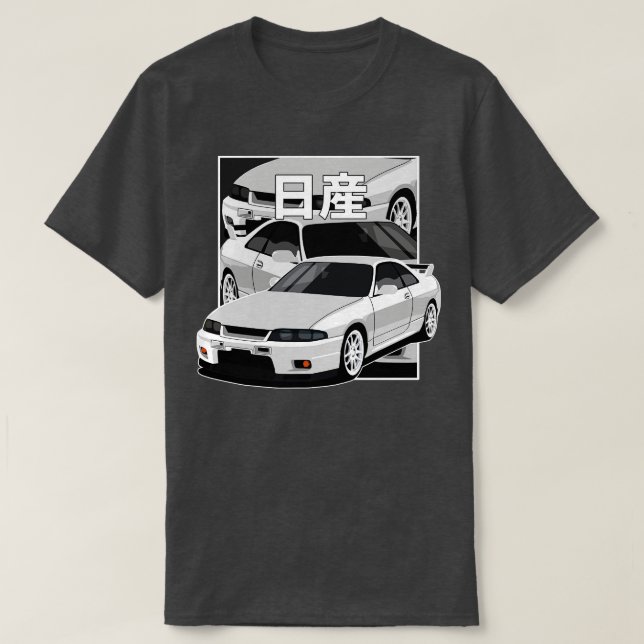 Nissan Skyline Gtr r33 japanische Comic T-Shirt (Design vorne)