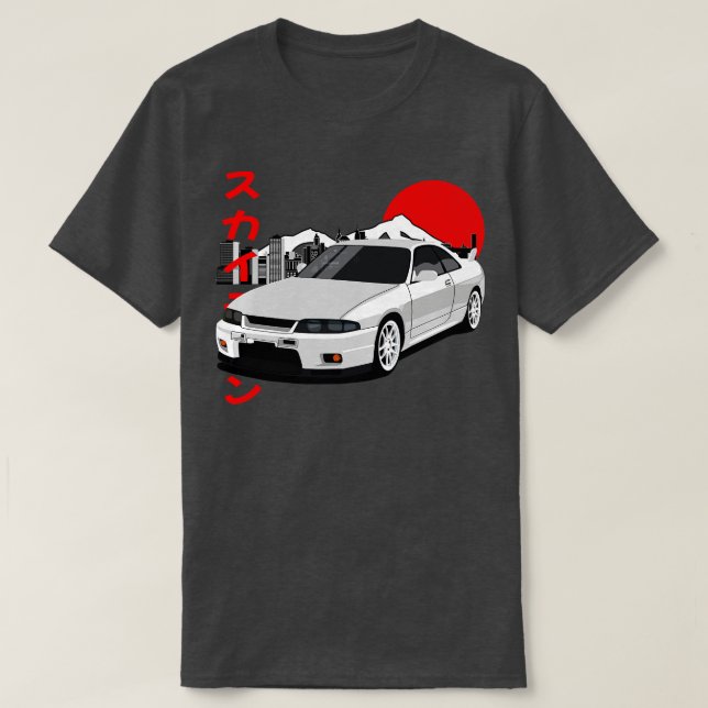Nissan Skyline GTR R33 JDM Style T-Shirt (Design vorne)